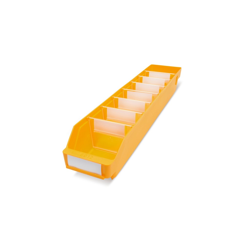 Illustration du produit: Bacs de rayonnage avec fenêtre de visualisation, l x P 120 x 600 mm, jaune