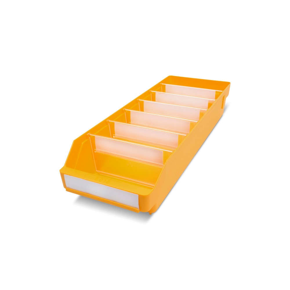 Produktabbildung Nr. 1: Bacs de rayonnage avec fenêtre de visualisation, l x P 180 x 500 mm, jaune