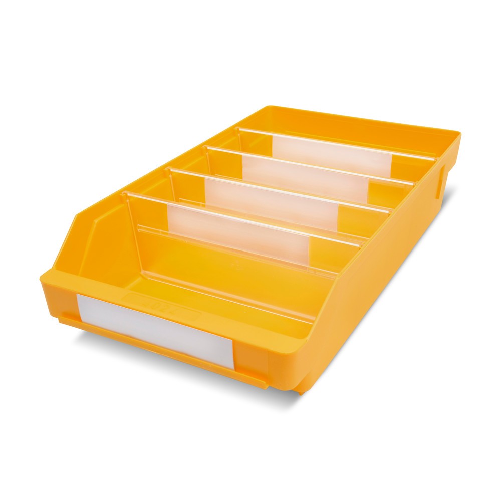 Produktabbildung Nr. 1: Bacs de rayonnage avec fenêtre de visualisation, l x P 240 x 400 mm, jaune