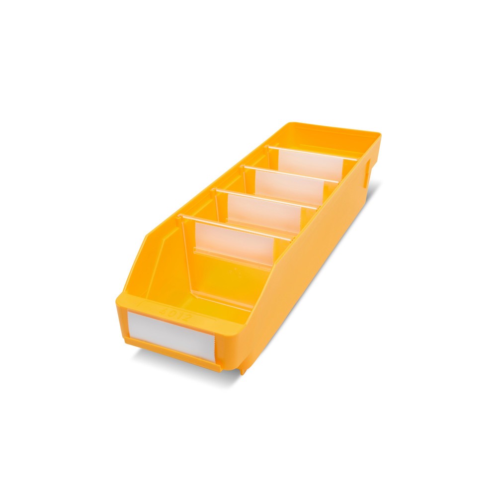Produktabbildung Nr. 1: Bacs de rayonnage avec fenêtre de visualisation, l x P 120 x 400 mm, jaune