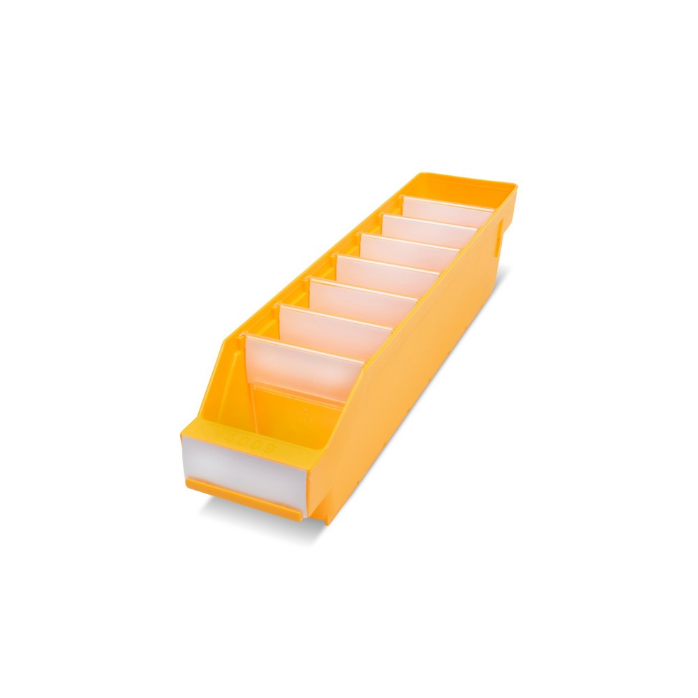 Produktabbildung Nr. 1: Bacs de rayonnage avec fenêtre de visualisation, l x P 90 x 400 mm, jaune