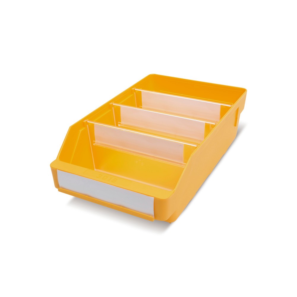 Produktabbildung Nr. 1: Bacs de rayonnage avec fenêtre de visualisation, l x P 180 x 300 mm, jaune