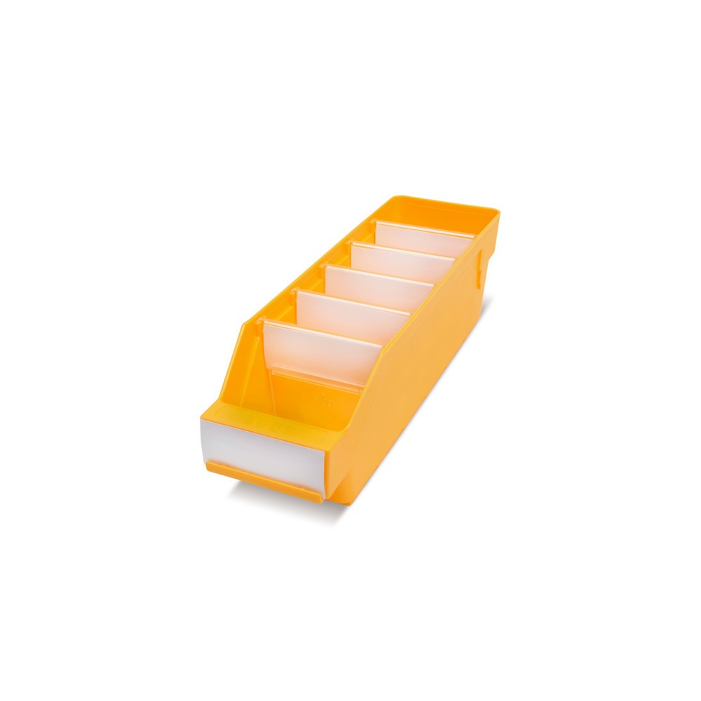 Illustration du produit: Bacs de rayonnage avec fenêtre de visualisation, l x P 90 x 300 mm, jaune