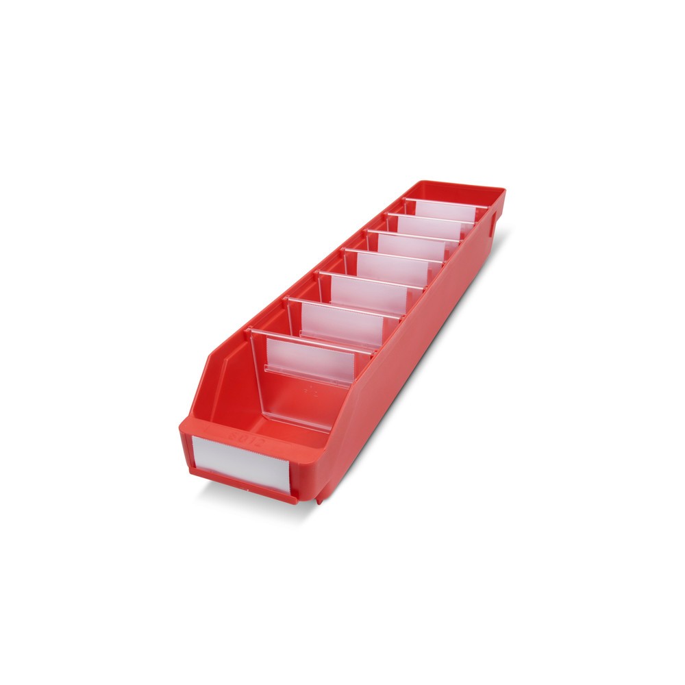Produktabbildung Nr. 1: Bacs de rayonnage avec fenêtre de visualisation, l x P 120 x 600 mm, rouge