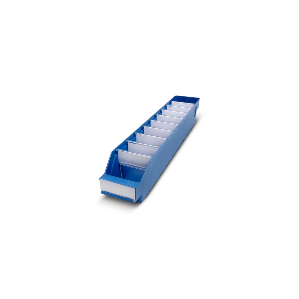 Produktabbildung Nr. 1: Bacs de rayonnage avec fenêtre de visualisation, l x P 90 x 500 mm, bleu