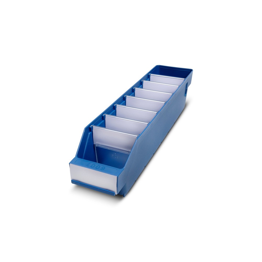 Produktabbildung Nr. 1: Bacs de rayonnage avec fenêtre de visualisation, l x P 90 x 400 mm, bleu