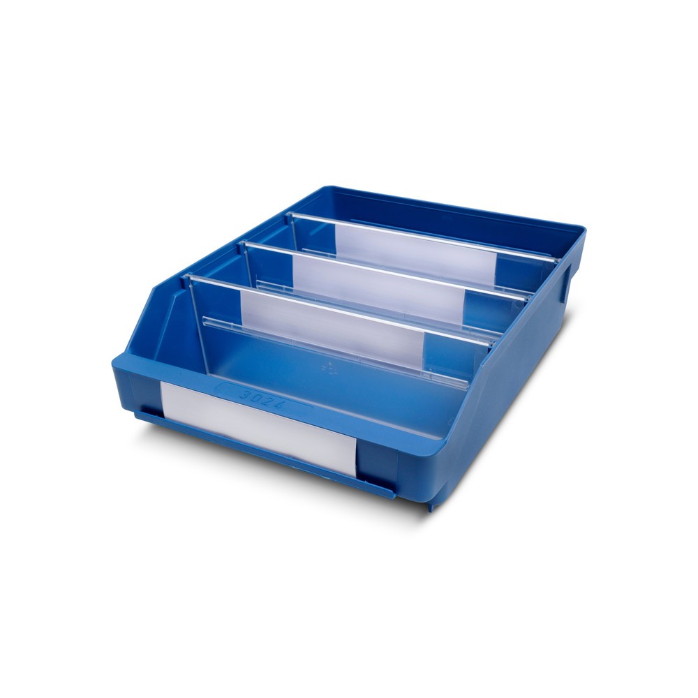 Produktabbildung Nr. 1: Bacs de rayonnage avec fenêtre de visualisation, l x P 240 x 300 mm, bleu