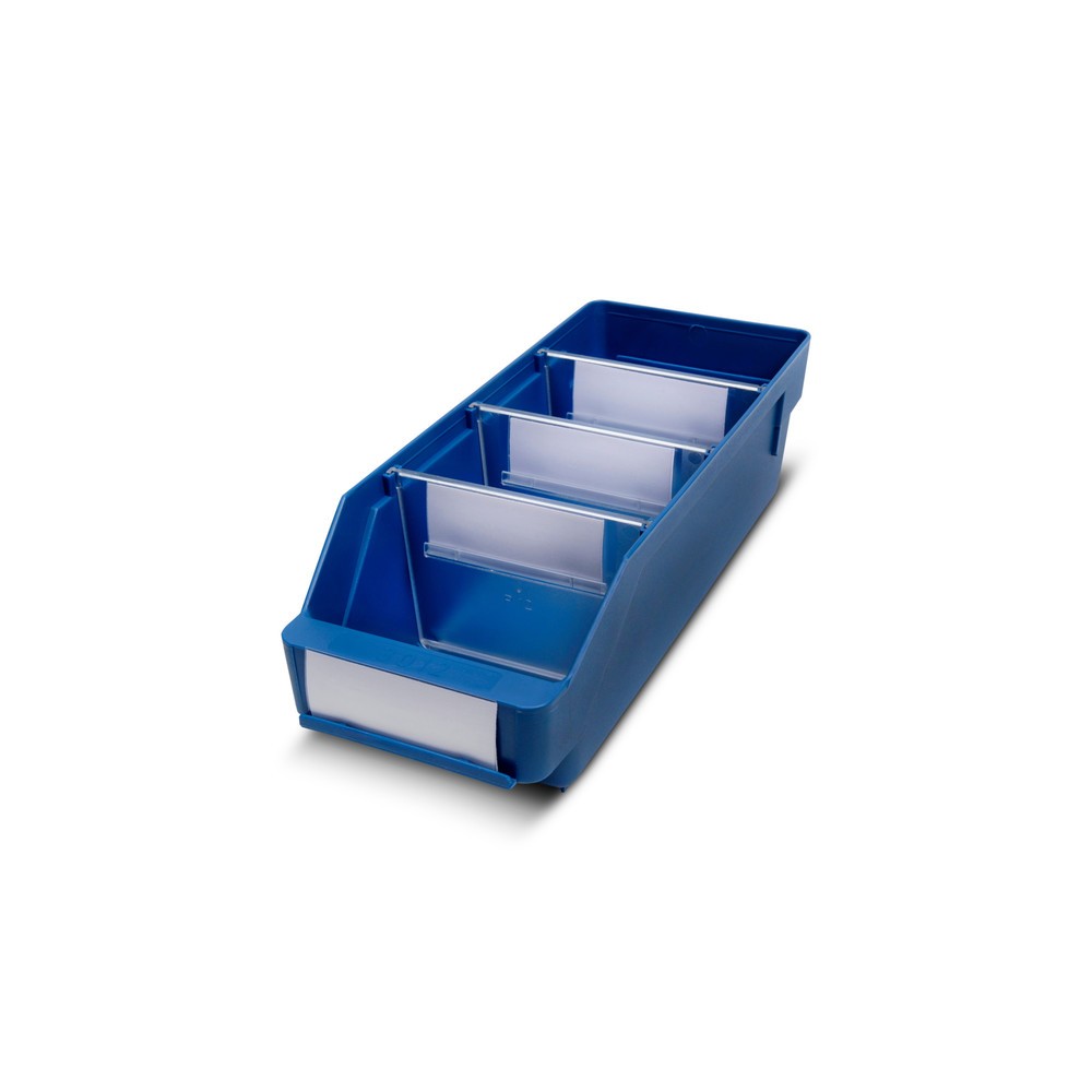 Produktabbildung Nr. 1: Bacs de rayonnage avec fenêtre de visualisation, l x P 120 x 300 mm, bleu