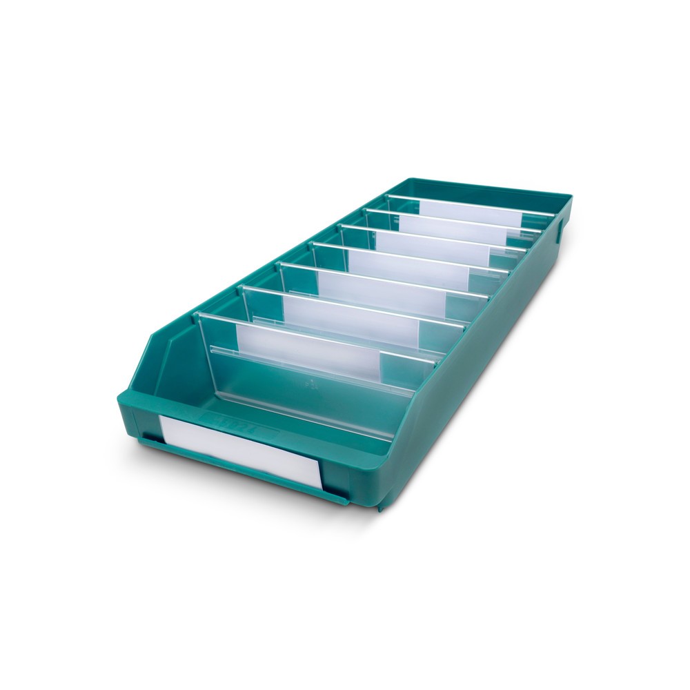 Illustration du produit: Bacs de rayonnage avec fenêtre de visualisation, l x P 240 x 600 mm, vert