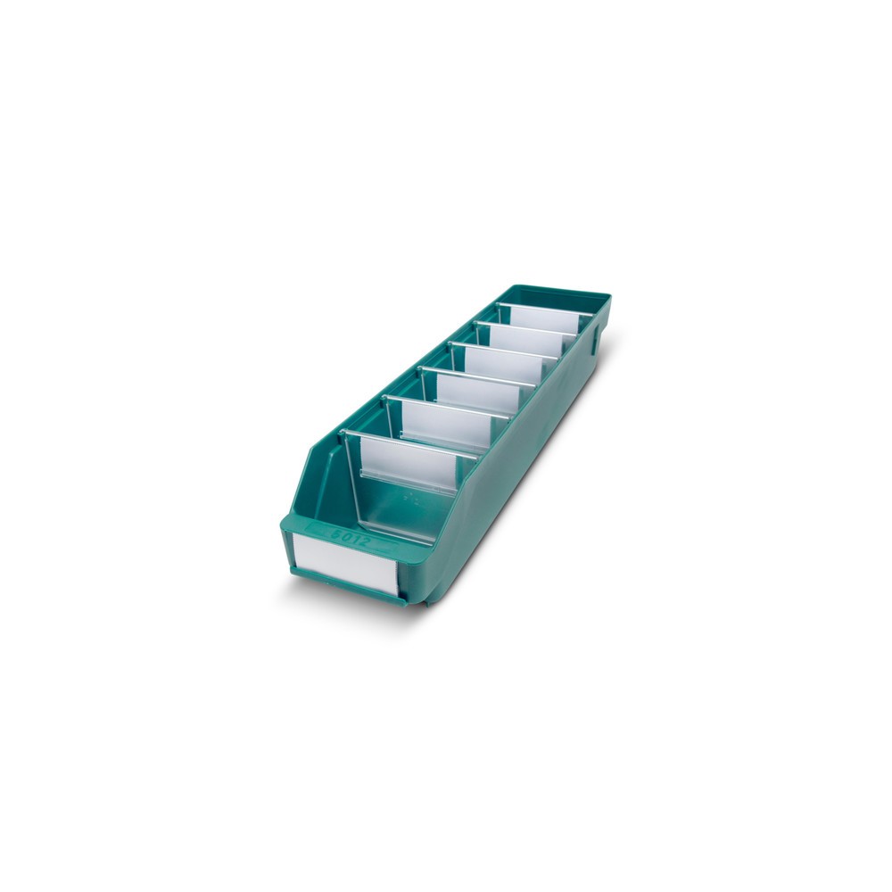 Illustration du produit: Bacs de rayonnage avec fenêtre de visualisation, l x P 120 x 500 mm, vert