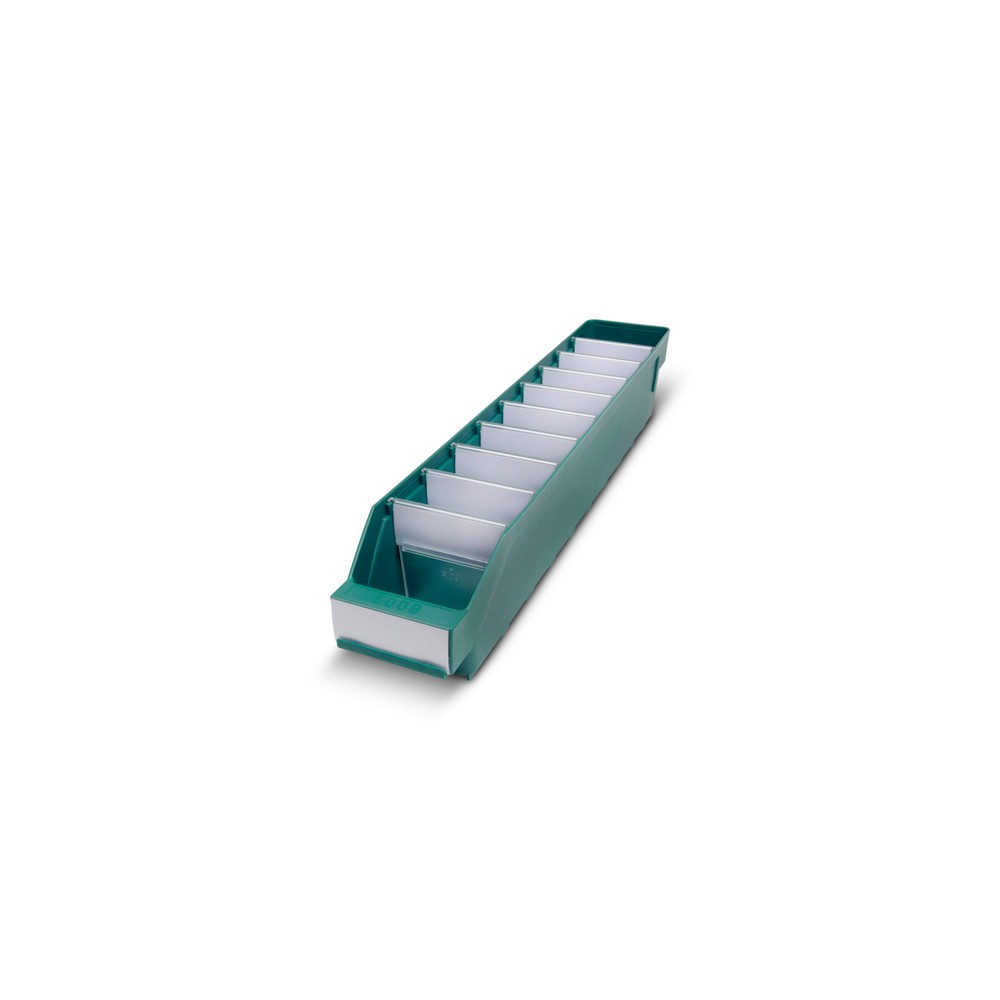 Produktabbildung Nr. 1: Bacs de rayonnage avec fenêtre de visualisation, l x P 90 x 500 mm, vert