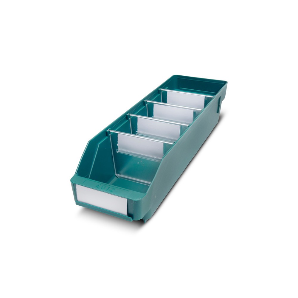 Illustration du produit: Bacs de rayonnage avec fenêtre de visualisation, l x P 120 x 400 mm, vert