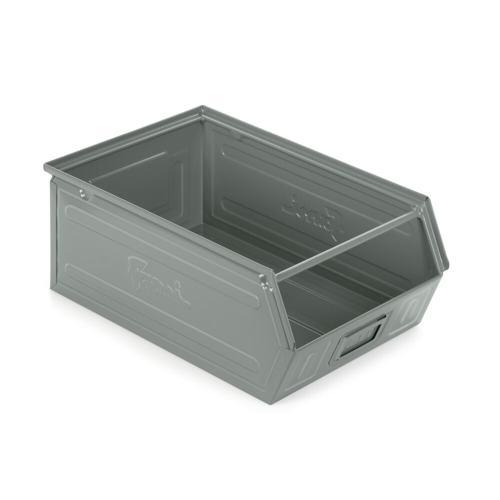 N° de l'image du produit 1 : Bac à bec Fami, haut. x larg. x prof. 200 x 300 x 500 mm, tôle d’acier, gris écureuil, 6 pces/UV