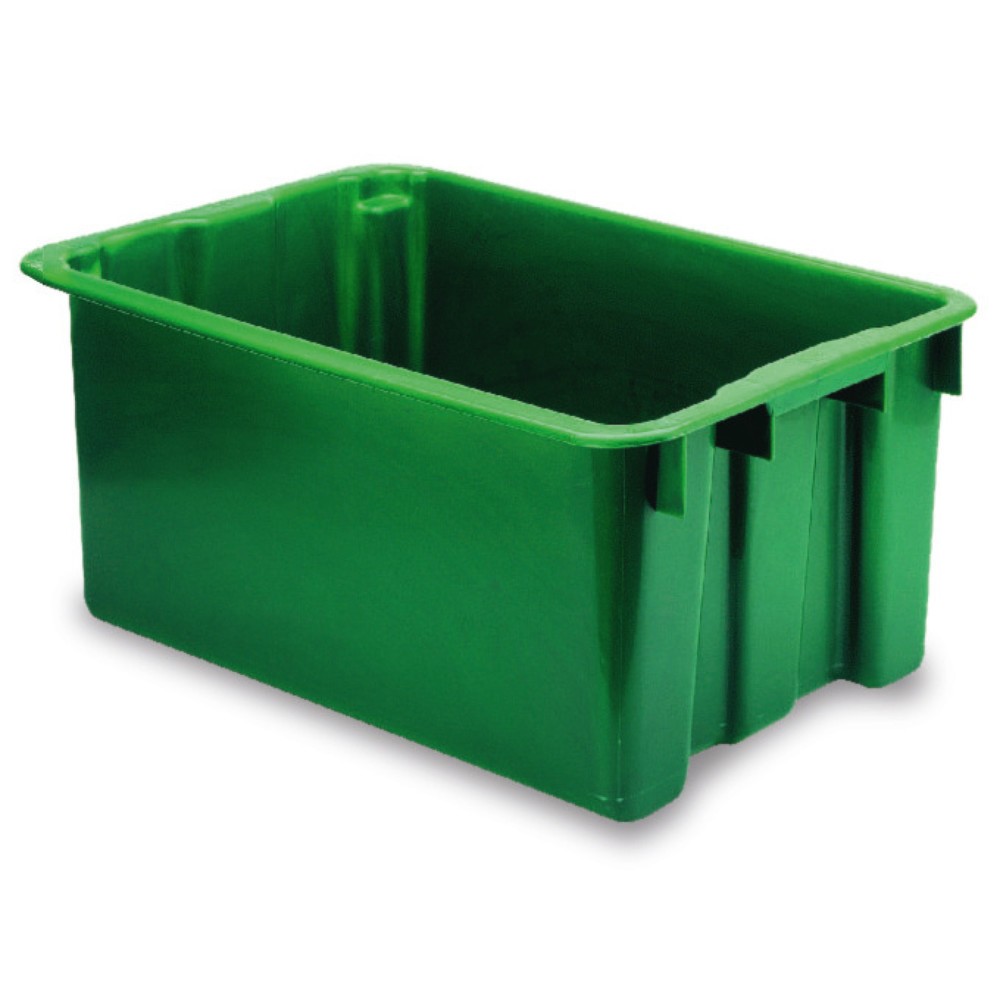 Produktabbildung Nr. 1: Bacs emboîtables et empilables en polypropylène, 45 litres, vert