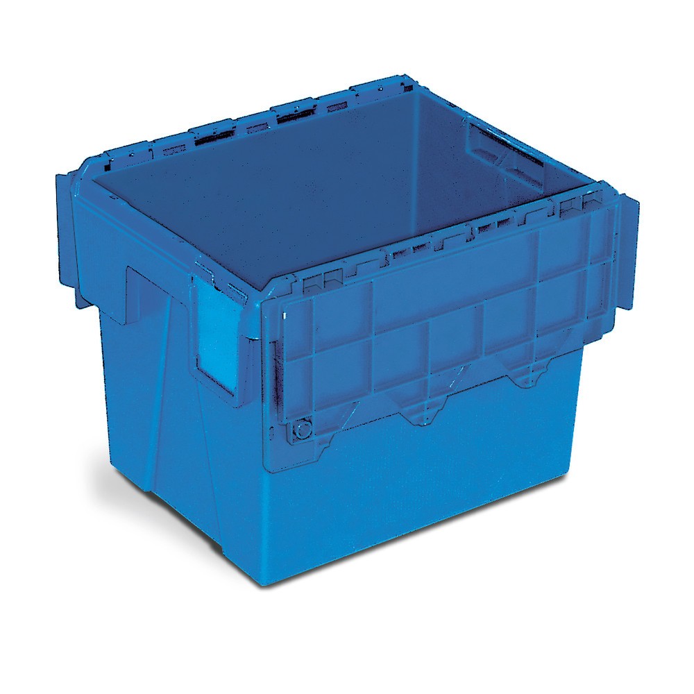 Produktabbildung Nr. 4: Bacs empilables réutilisables en polypropylène, avec cartouche à étiquette, 22 litres