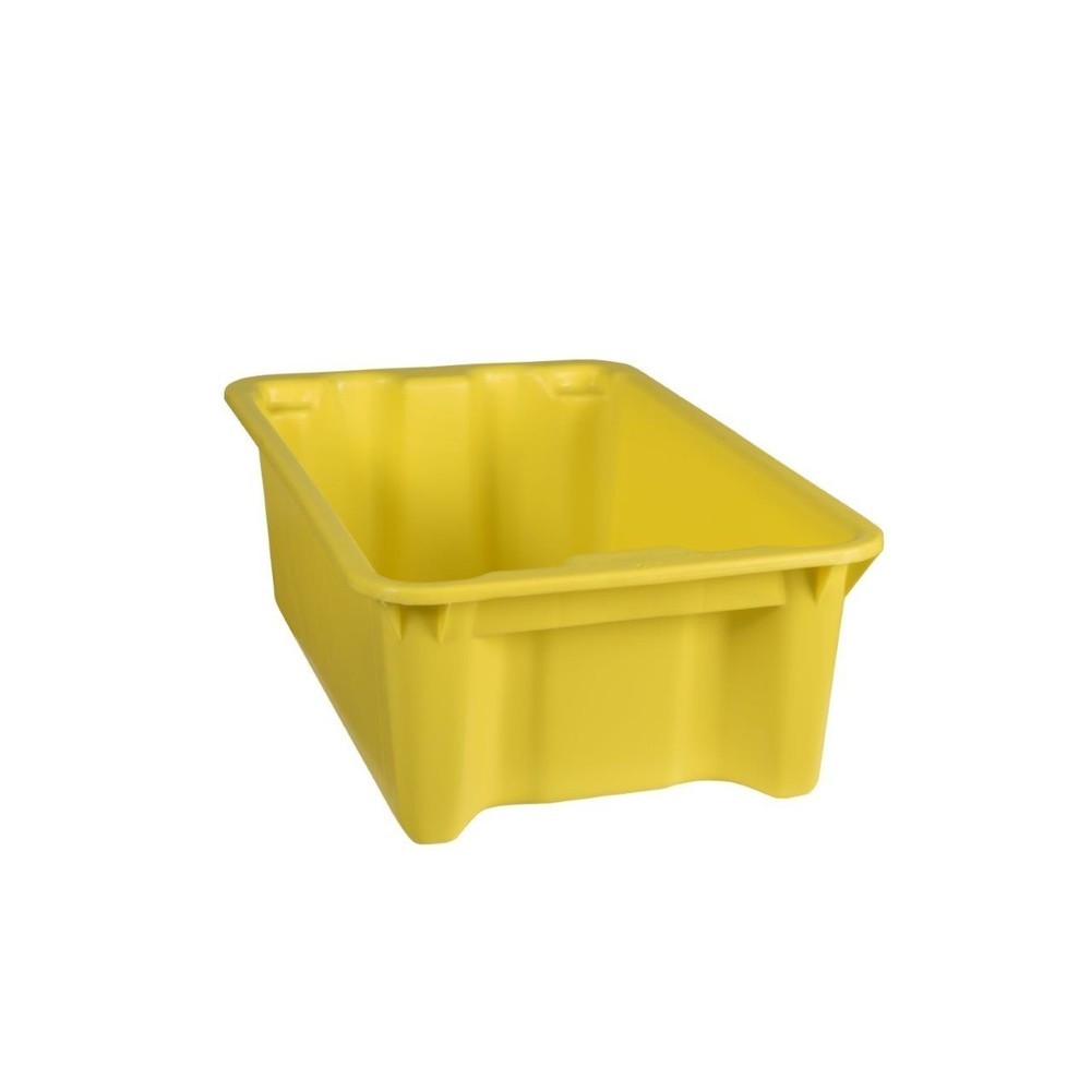 Illustration du produit: Bacs empilables rotatifs en polypropylène, 34 litres, jaune