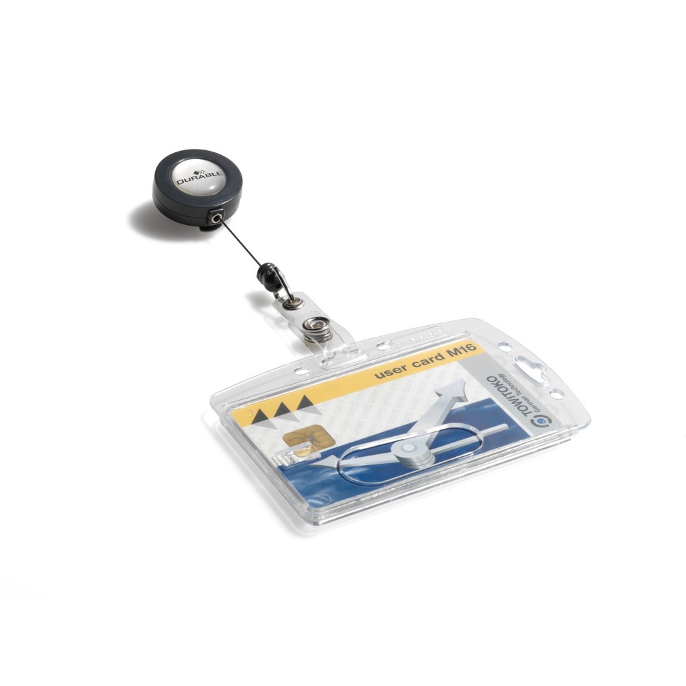 Illustration du produit: Porte-badge enrouleur DURABLE pour 1 carte d’entreprise