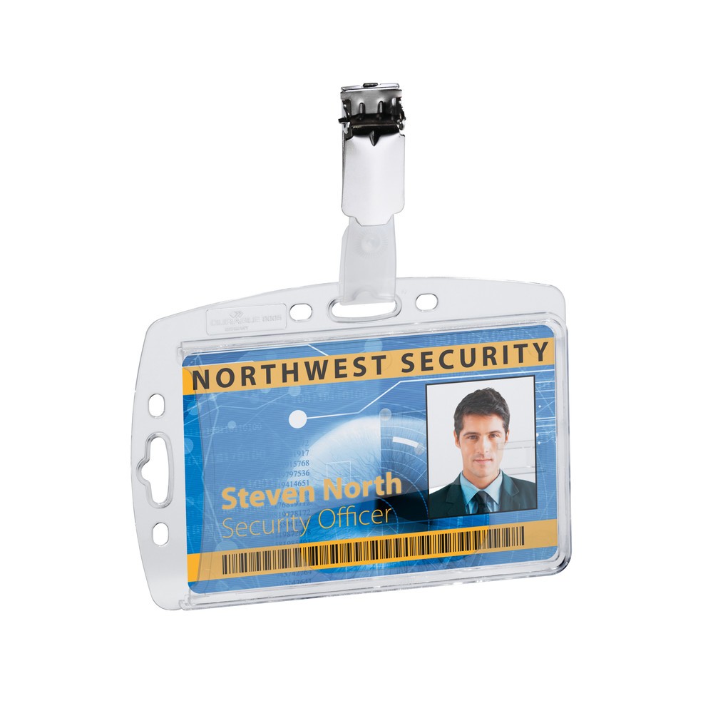 Produktabbildung Nr. 2: Badge porte-carte DURABLE pour 1 carte d’entreprise, avec clip