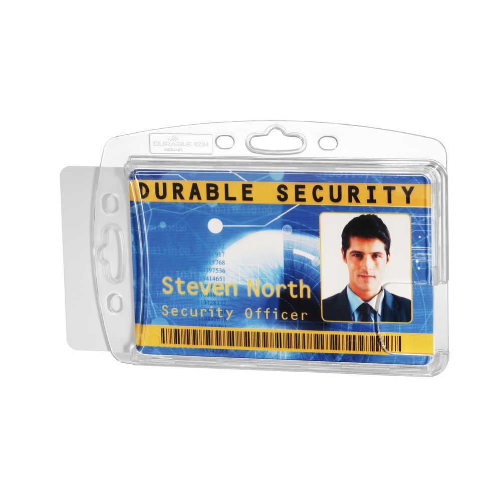 Produktabbildung Nr. 2: Badge porte-carte DURABLE pour 2 cartes d’entreprise, sans fixation
