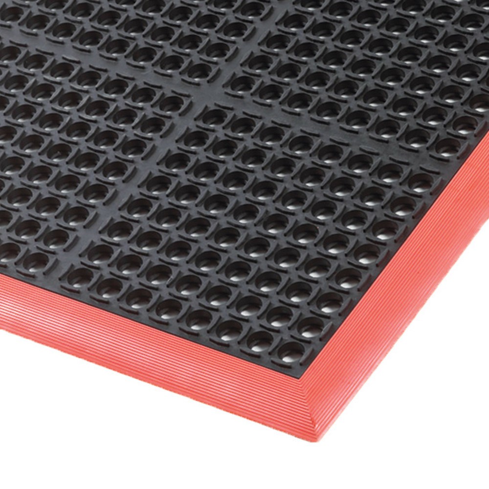Illustration du produit: Baguette pour dalle anti-fatigue en caoutchouc nitrile, mâle, lxP 910 x 52 mm, orange