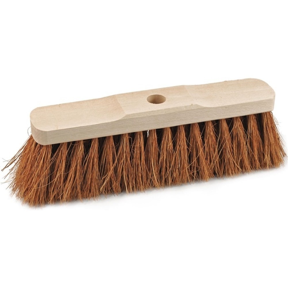 Illustration du produit: Balais coco longueur 400 mm avec trou d’emmanchement monture bois