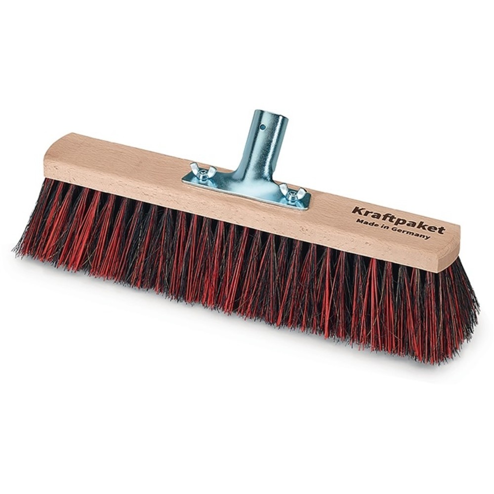 N° de l'image du produit 2 : Balais mélange Arenga/Elaston longueur 600 mm avec porte-manche métal bois plat