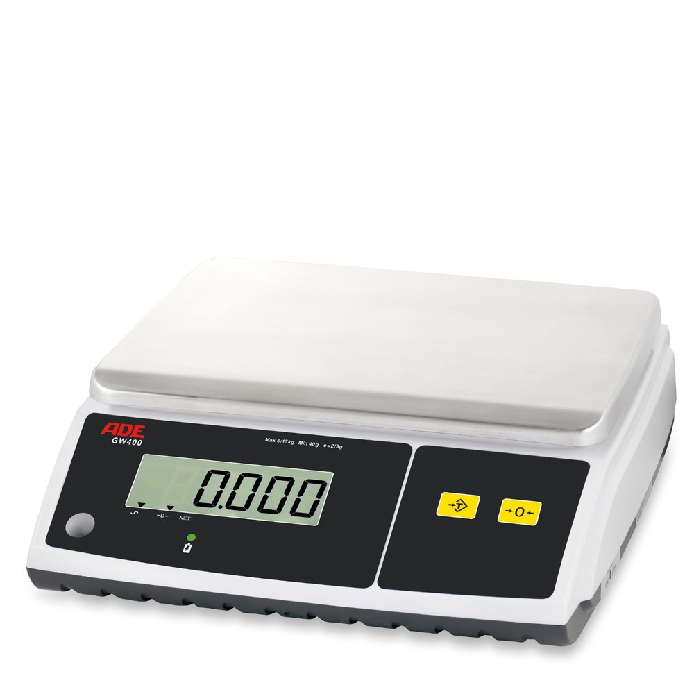 Illustration du produit: Balance de contrôle ADE à deux plages, non calibrée, plage de pesée max. 15 kg par incréments de 2 g / 5 g