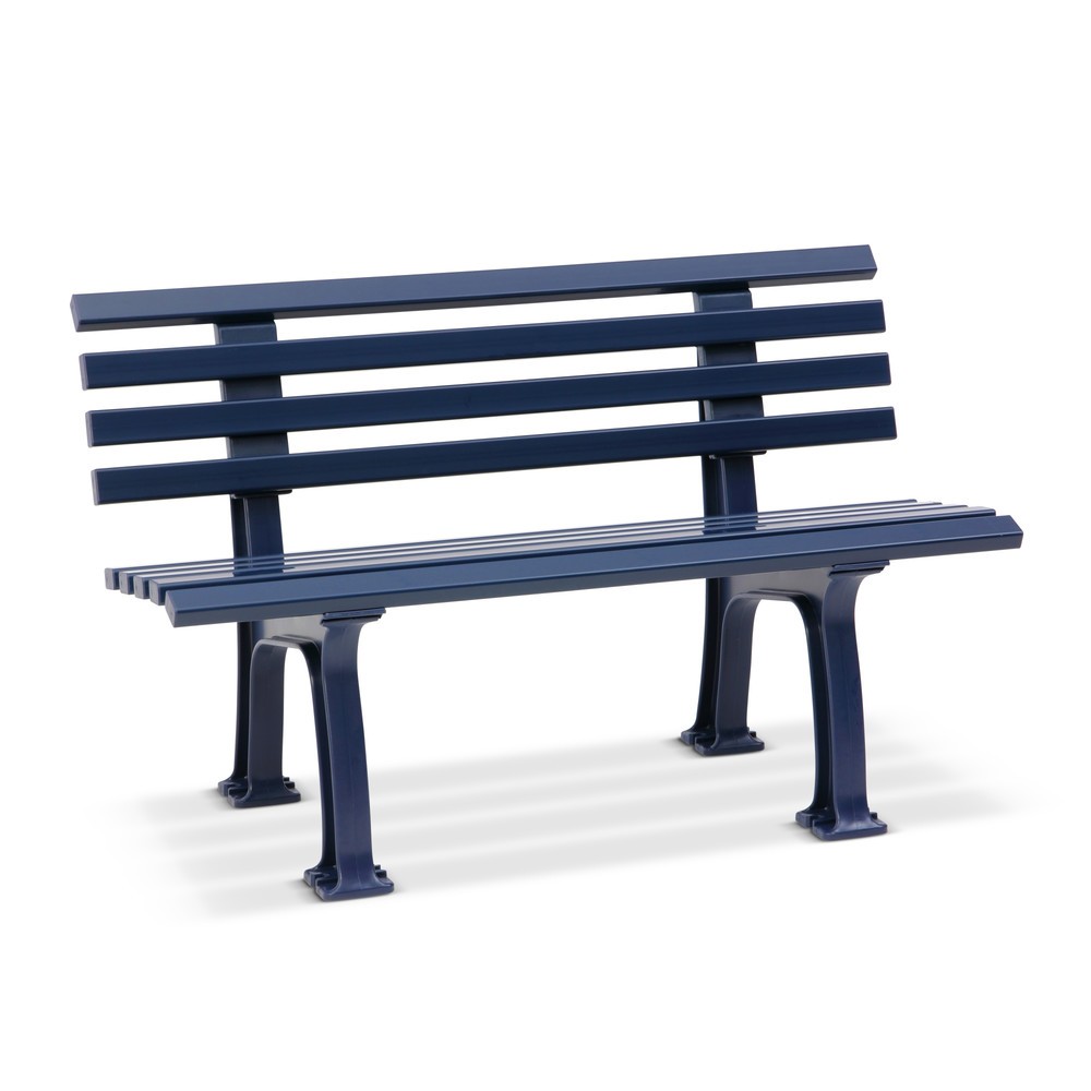 Illustration du produit: Banc Bern, longueur de 1 200 mm, 2 pieds, bleu