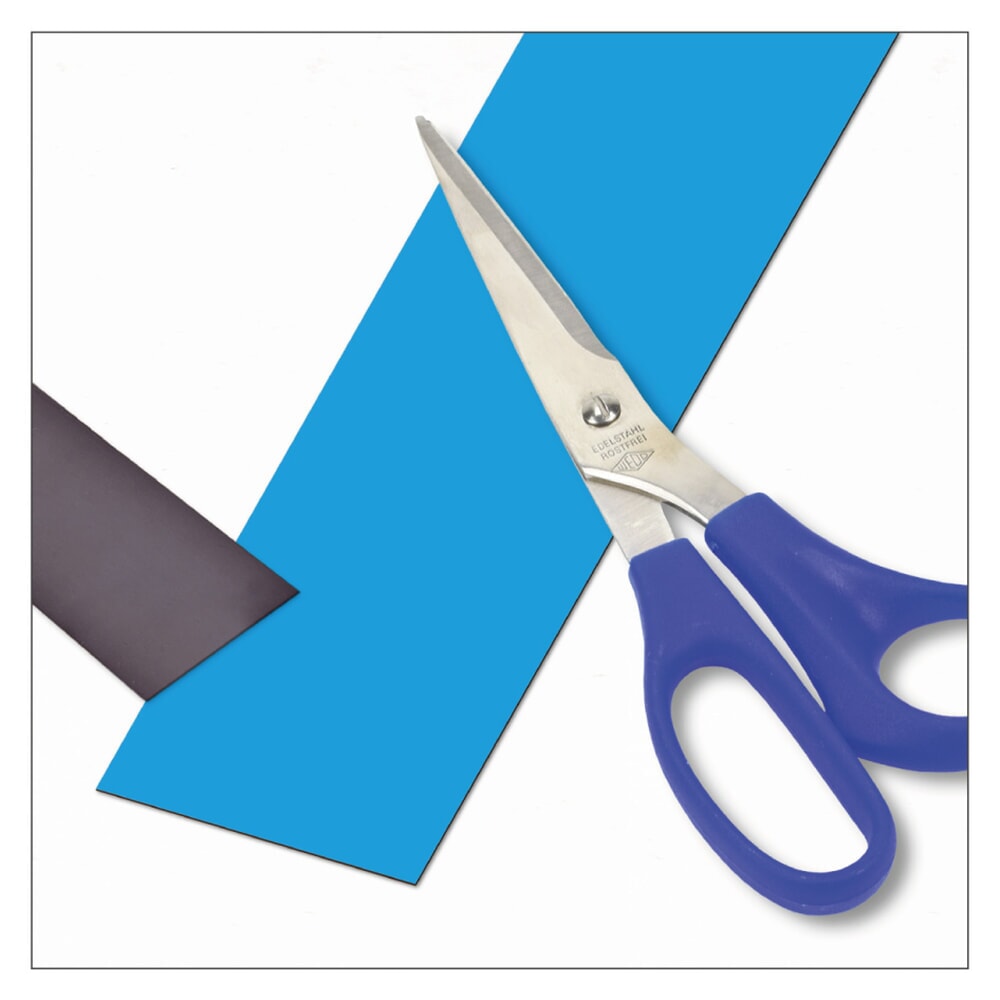 Produktabbildung Nr. 1: Bande de marquage magnétique, rouleau, hauteur 50 mm, bleue