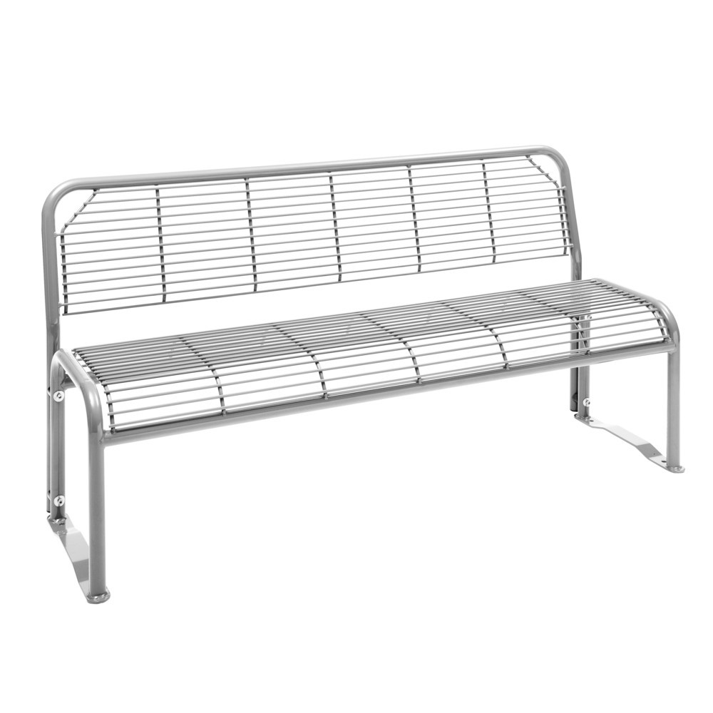 Produktabbildung Nr. 3: Banquette en treillis métallique Apollo, avec dossier, rouge rubis