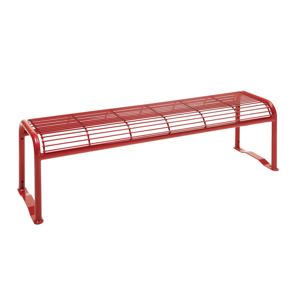 Produktabbildung Nr. 12: Banquette en treillis métallique Apollo, sans dossier, rouge rubis