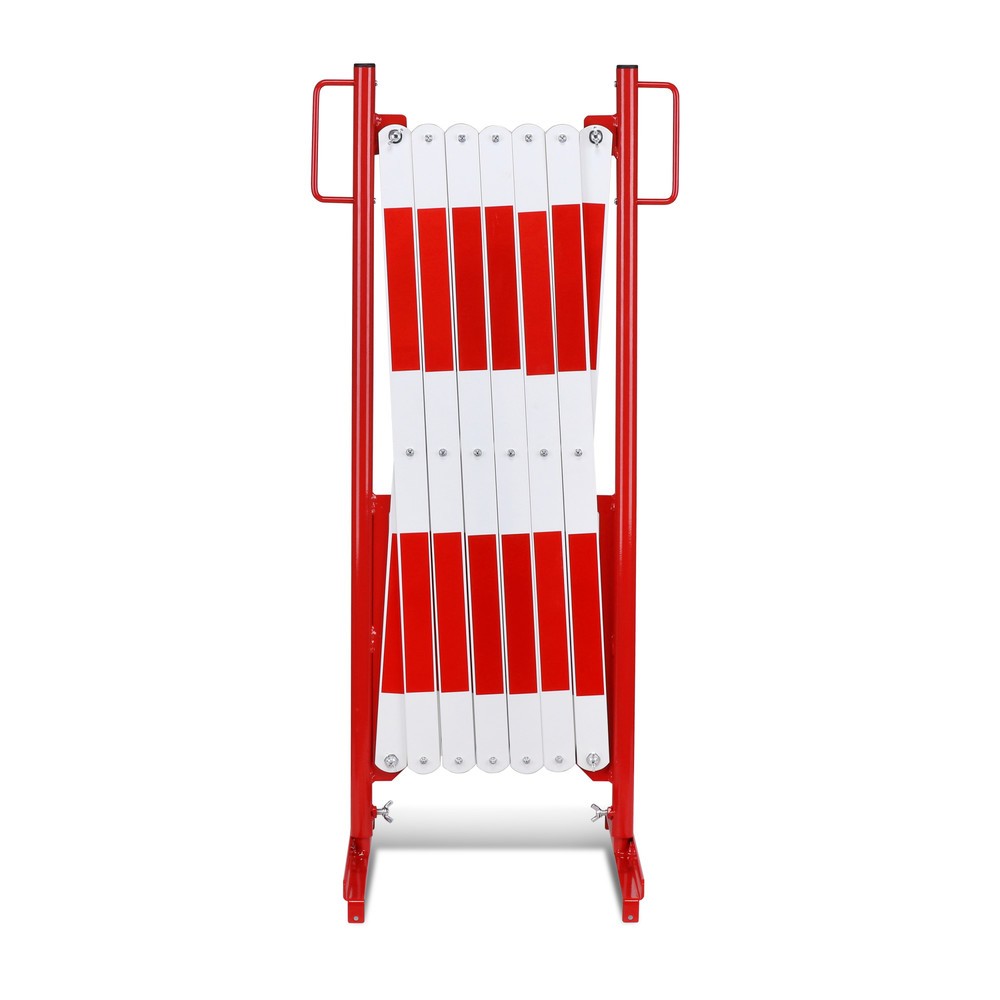 Illustration du produit: Barrière extensible dancop, pied des deux côtés, largeur 4 000 mm, rouge/blanc