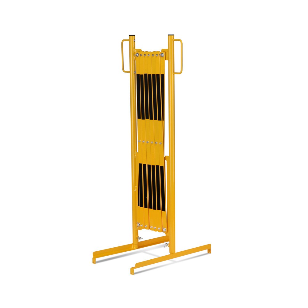 Produktabbildung Nr. 2: Barrière extensible dancop, pied des deux côtés, largeur 3 600 mm, noir/jaune