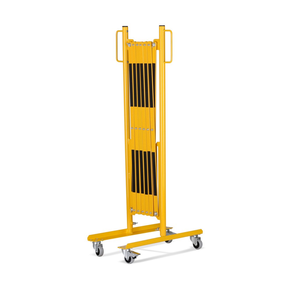 Produktabbildung Nr. 2: Barrière extensible dancop, roues des deux côtés, largeur 3 600 mm, noir/jaune