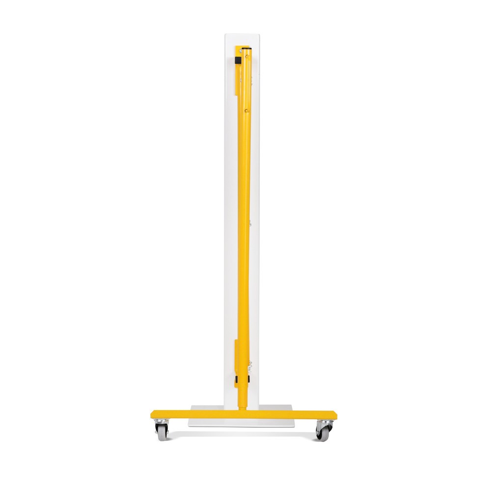 Produktabbildung Nr. 3: Barrière extensible dancop, roues d'un côté, montage mural, largeur 3 600 mm, noir/jaune