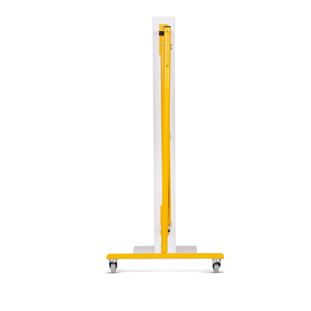 Produktabbildung Nr. 3: Barrière extensible dancop, roues d'un côté, montage mural, largeur 4 000 mm, noir/jaune