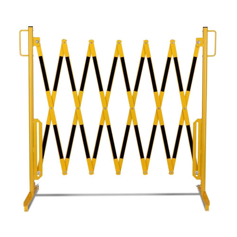 Produktabbildung Nr. 5: Barrière extensible dancop, pied des deux côtés, largeur 3 600 mm, noir/jaune