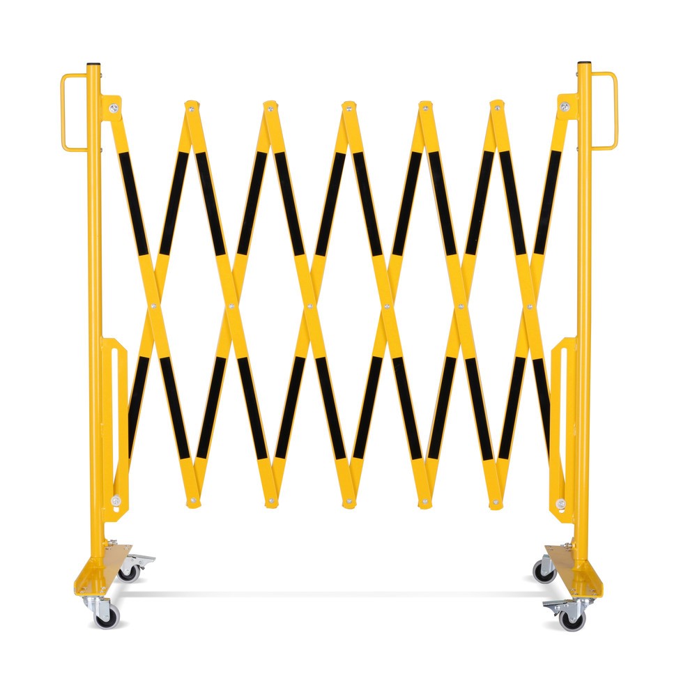 Produktabbildung Nr. 5: Barrière extensible dancop, roues des deux côtés, largeur 3 600 mm, noir/jaune