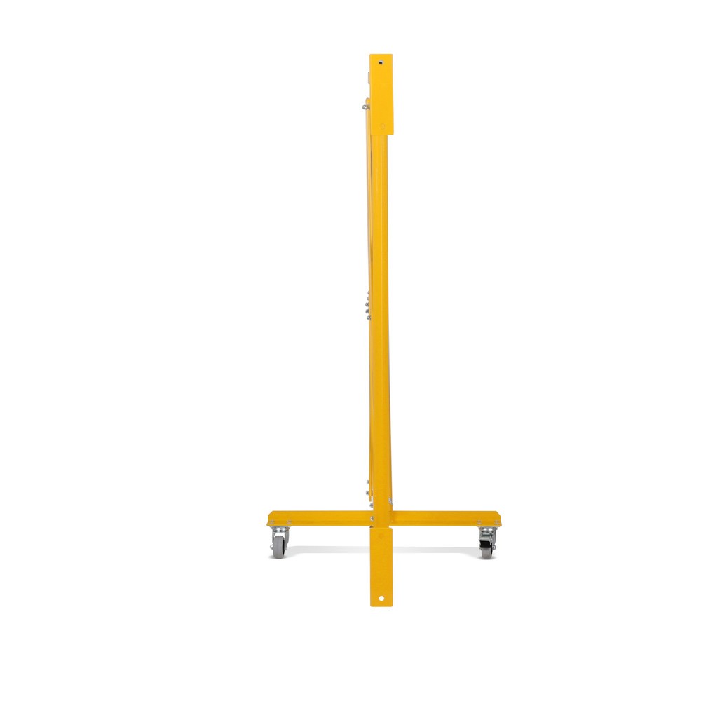 Produktabbildung Nr. 7: Barrière extensible dancop, roues d'un côté, montage mural, largeur 4 000 mm, noir/jaune