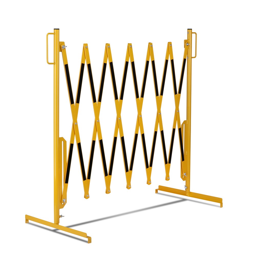 Produktabbildung Nr. 8: Barrière extensible dancop, pied des deux côtés, largeur 3 600 mm, noir/jaune