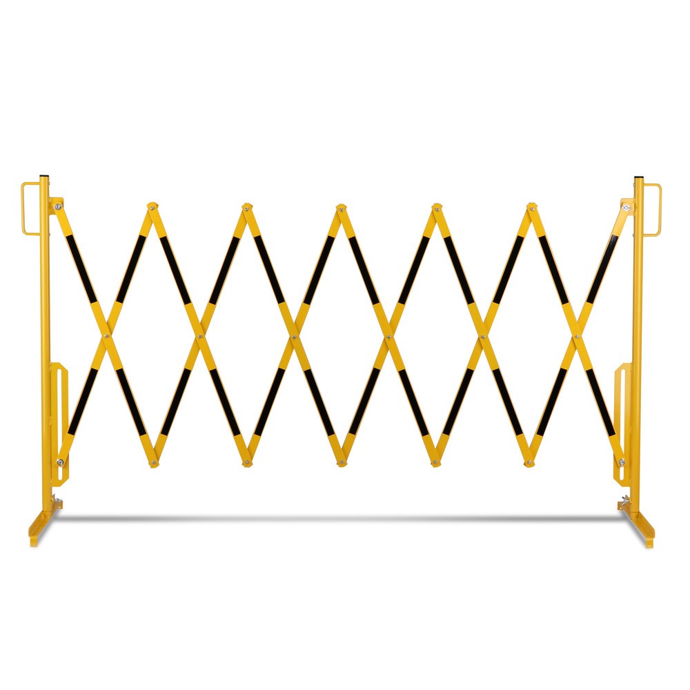 Produktabbildung Nr. 10: Barrière extensible dancop, pied des deux côtés, largeur 3 600 mm, noir/jaune