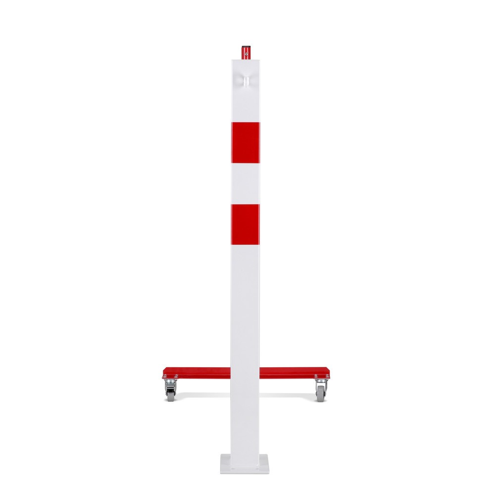 Produktabbildung Nr. 7: Barrière extensible dancop avec potelets, 70 x 70 mm, largeur 3 600, rouge/blanc