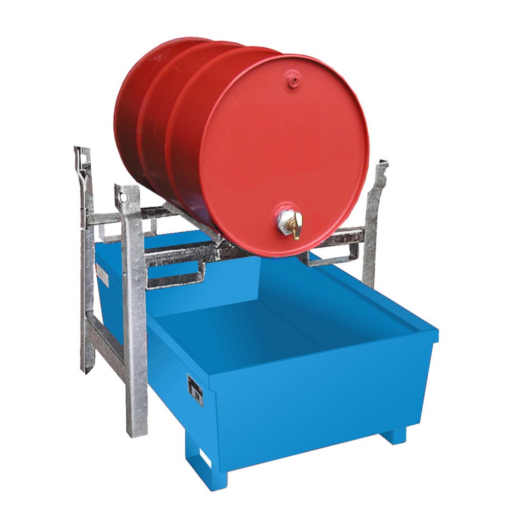 Produktabbildung: Bauer® Fassregal FRA-1, lackiert, Lichtblau