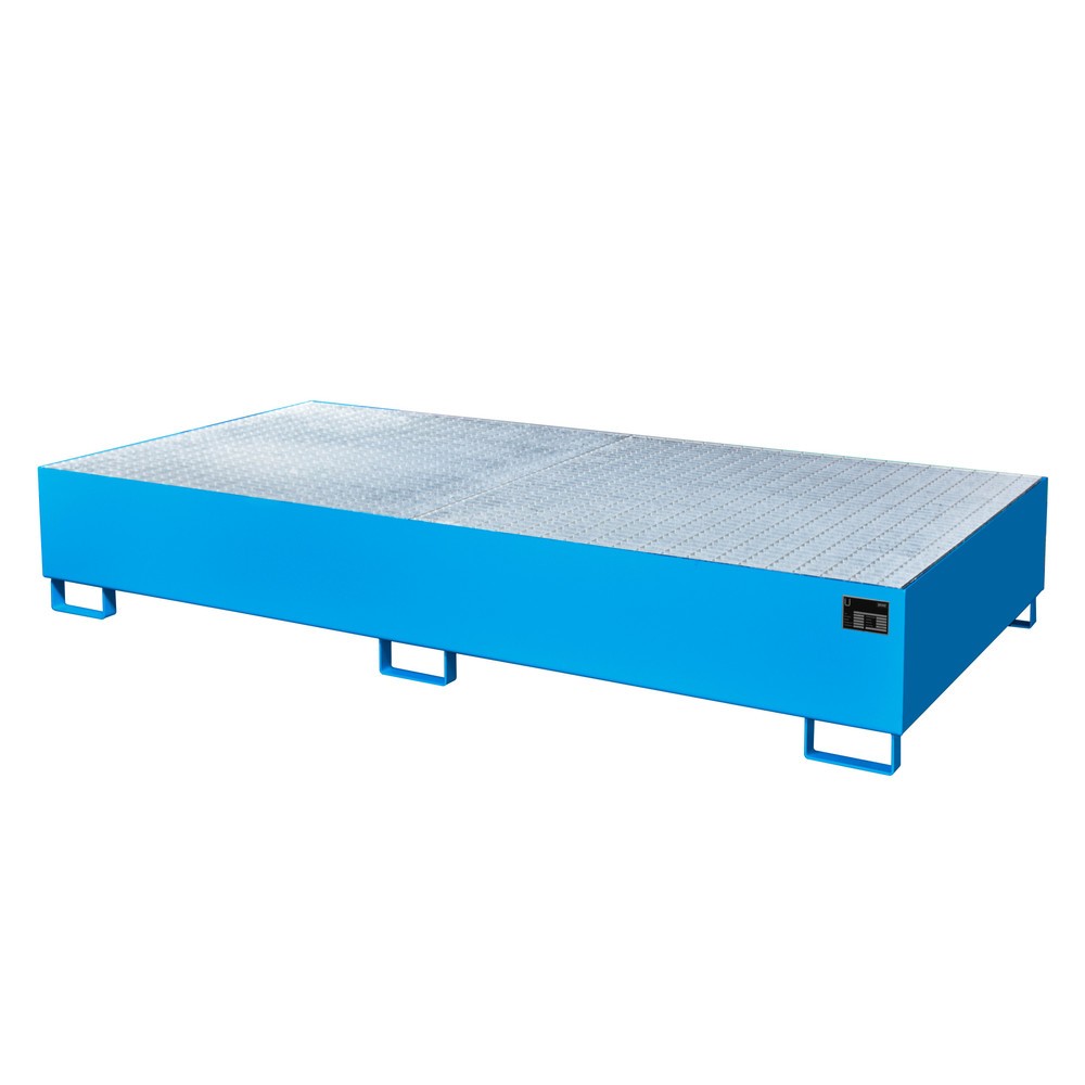 Produktabbildung Nr. 1: Bauer® Bac de rétention en acier pour 2 cuves KTC/IBC, bleu clair