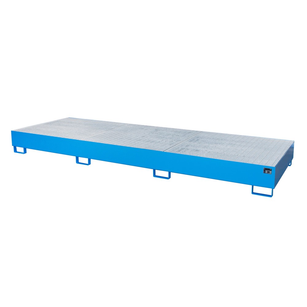 Produktabbildung Nr. 1: Bauer® Bac de rétention en acier pour 3 cuves KTC/IBC, bleu clair