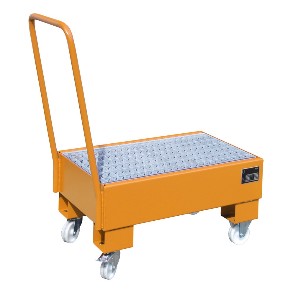 Produktabbildung Nr. 2: Bauer® Bac de rétention, mobile, 2x 60 l debout, contenance 61 l, jaune-orange
