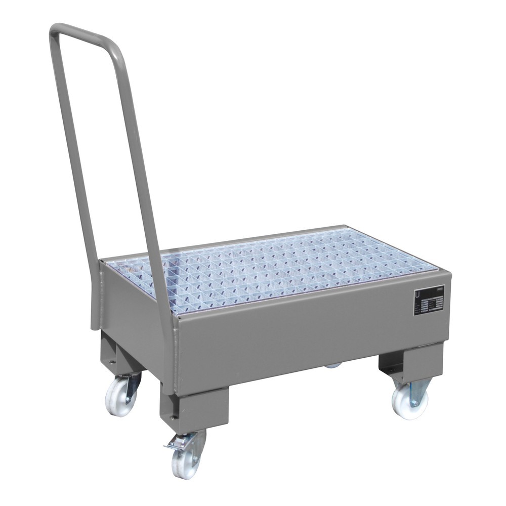 Produktabbildung Nr. 1: Bauer® Bac de rétention, mobile, 2x 60 l debout, contenance 61 l, gris souris