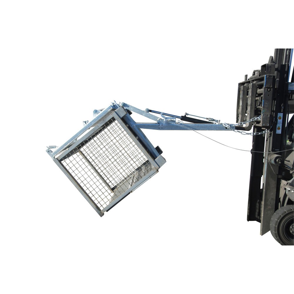 Produktabbildung Nr. 2: Bauer® Basculeur type KG-B, commande de basculement manuelle, frein de basculement réglable, galvanisé à chaud, capacité de charge 500 kg