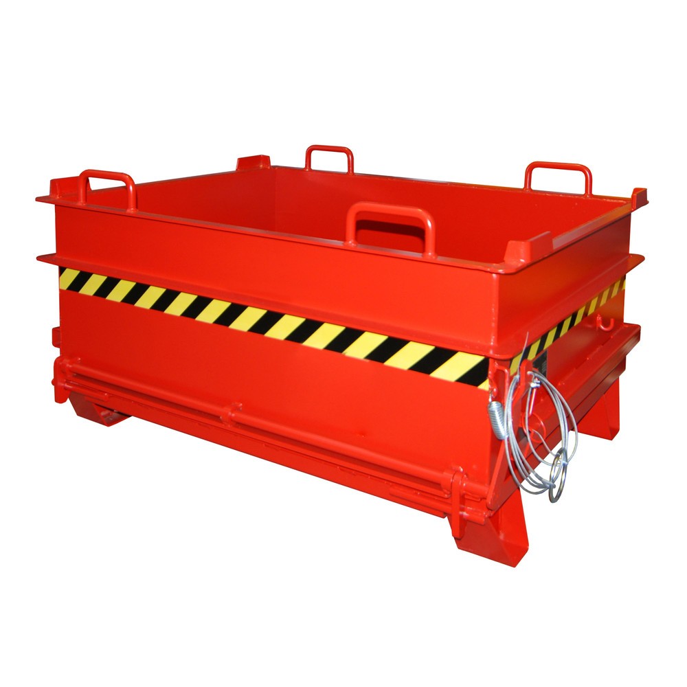 Produktabbildung: Bauer® Baustoffcontainer BC 500, lackiert, Feuerrot