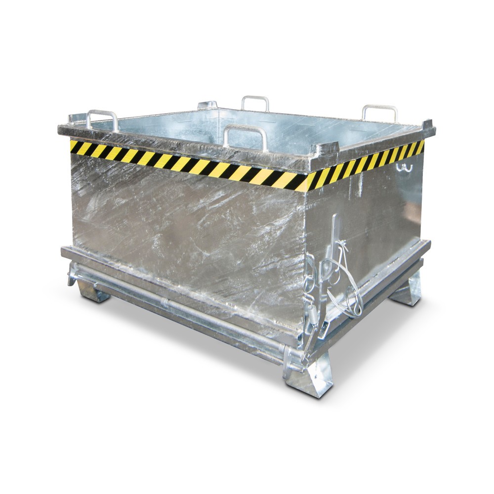 Produktabbildung Nr. 1: Bauer® Benne à fond basculant, fond basculant renforcé, galvanisée, capacité de charge 1 000 kg, volume 0,5 m³